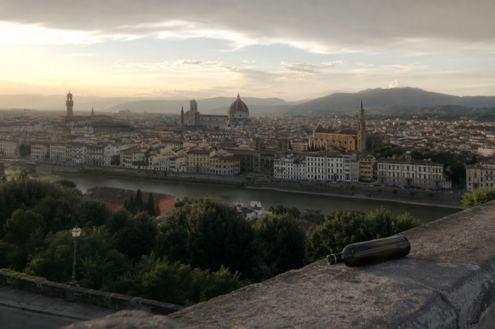 View of Florence from Piazzale Michelangiolo, no text, no logos, no people